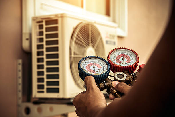 Professional Hvac technician working in Medway, MA